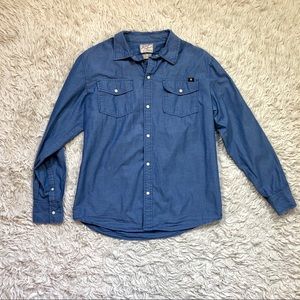 Lucky Brand Utility Pearl Snap Button Down Shirt